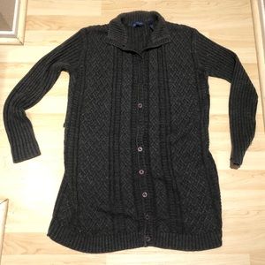 Karen Scott Women’s Cable Knit Button up Sweater